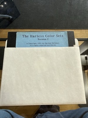 The Harless Color Sets v2 (1991)   Vintage DOS Software 3.5'' Floppy Disk