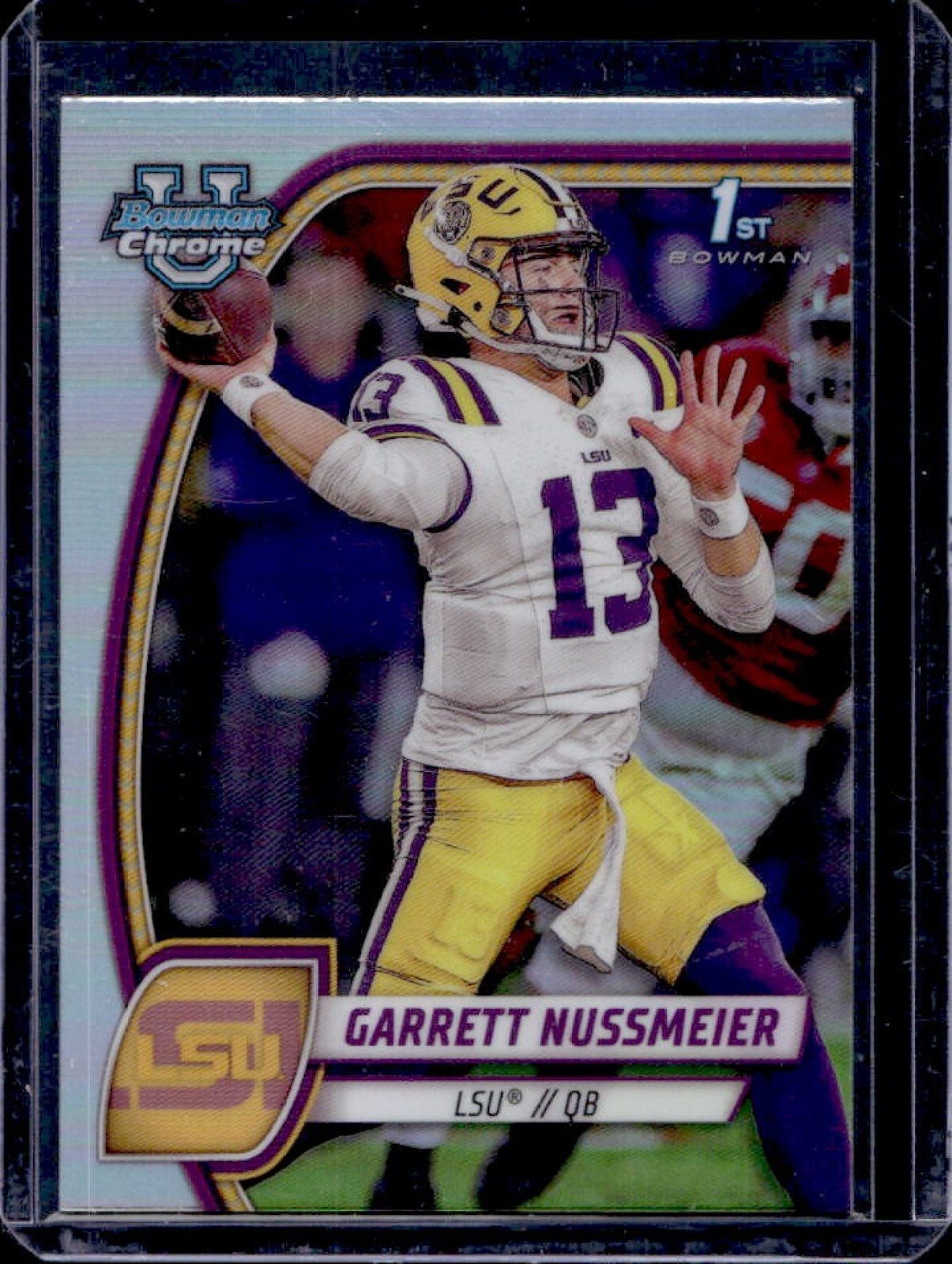 2024 Bowman Chrome U Garrett Nussmeier Refractor 1st #5 Tigers