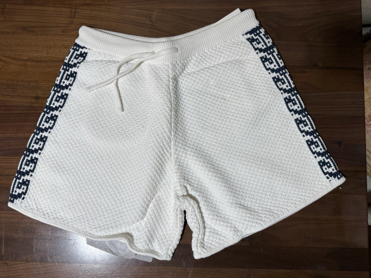 Aime Leon Dore Fisherman Knit Short Bright White Size Large