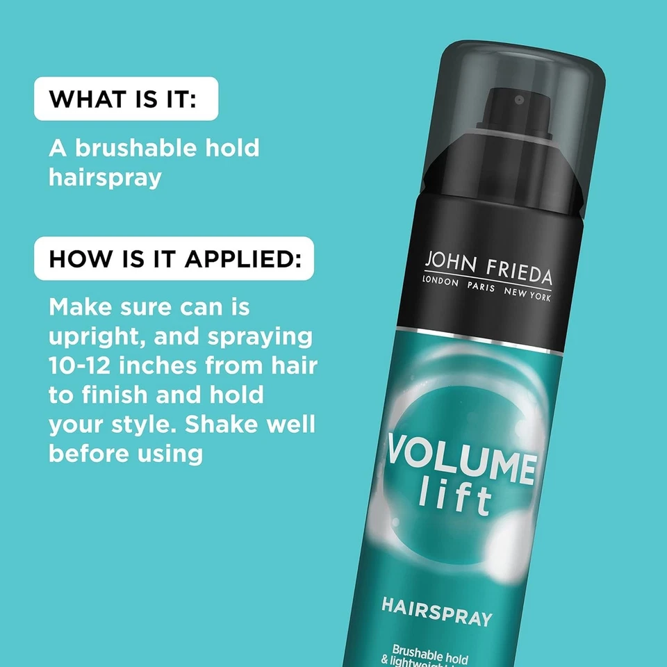(PACK OF 6) John Frieda VOLUME LIFT HAIR SPRAY for Fine or Flat Hair 10 oz 283 g - Image 3 of 4