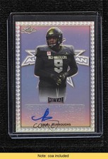 2020 Leaf Metal US Army All-American Bowl AAB Etch 1/1 Jamil Burroughs Auto 0s5