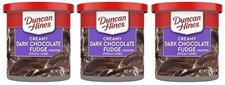 Duncan Hines Frosting Creamy Dark Chocolate Fudge 3 Pack