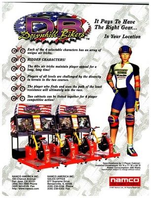 JOB LOT 5x Original NOS Namco DB Downhill Bikers Arcade Flyers Wholesale