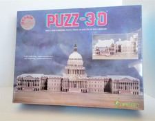 Puzz 3D Wrebbit The Capitol 3D Puzzle 690 Pieces New Sealed 1991
