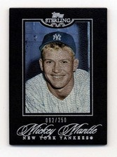 MICKEY MANTLE 2006 TOPPS STERLING #36 RARE BASE CARD SP #092/250 BF9300