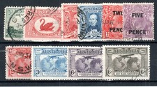 Australie 1929-31 Editions Entre Sg 116 Et 123 Principalement Fu Cds