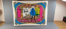 VTG Barbie Doll Mattel 1968 Double Trunk XL Storage Case w/2 Dolls 19" W X 14"T