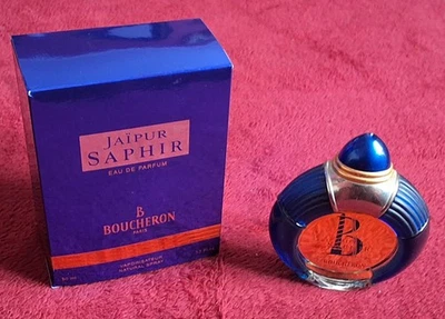 BOUCHERON : Eau de Parfum Femme JAIPUR SAPHIR Spray 50ml VINTAGE & TRES RARE - Photo 1/4