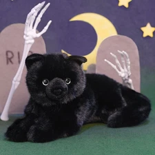 ✤ New DOUGLAS CUDDLE TOY Stuffed Plush BLACK CAT Kitten Halloween Stuffie Decor