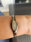 Vintage Rare Seiko Women 1E20-5719  Two Tone Oval Quartz Watch. Working