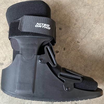 United Ortho Stabilizing Walking Ankle Boot Unisex Sz Med Black Universal 