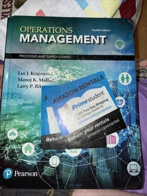 Operations Management : Processes and Supply Chains by Larry Ritzman, Lee...