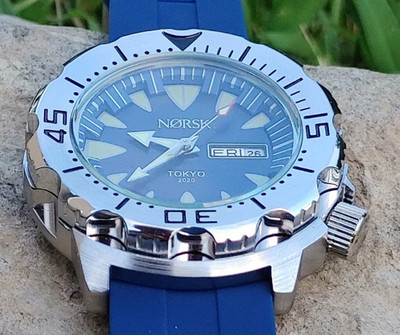 Sea Monster Diver Watch, Norsk, Olympic Citizen Quartz - Blue, 2020 Olympics