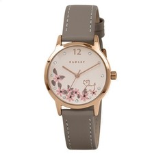 Image of Radley Watch RY22030A Ladies Taupe Leather Strap - New & Boxed - RRP £89.95