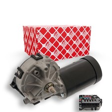 FEBI BILSTEIN Scheibenwischermotor 12V Vorne für MERCEDES-BENZ E-Klasse CLK
