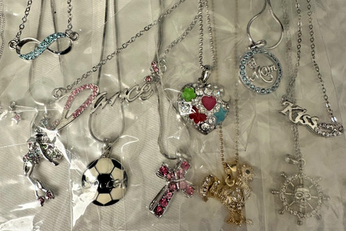 20pcs New Crystal Charm Pendant Necklaces Jewelry #254 Gold Silver K-Fashion
