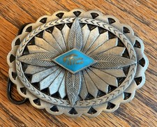 1997 Siskiyou Pewter Belt Buckle Southwest
