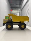 Vintage 1993 Mighty Tonka Metal Dump Truck Yellow Mighty Diesel XMB-975 Tires