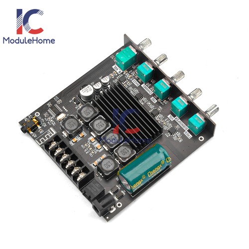 ZK-1002T Bluetooth 5.0 Stereo Amplifier Board Treble Bass 2-Channel 100W+100W - Picture 42 of 53