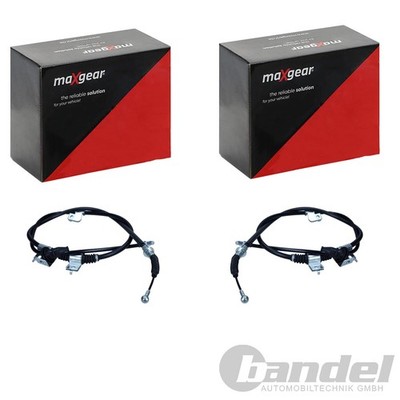 2x MAXGEAR HANDBREMSSEILE passend für CITROËN C4 MITSUBISHI ASX PEUGEOT 4008