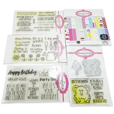 The Stamps of Life Birthday Cardmaking Lot Stamps Dies Paper Koala Gardening +
