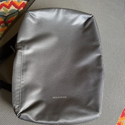 Moleskine Vertical Backpack Dark Gray Water-Repellent 15'' Laptop Bag. slim