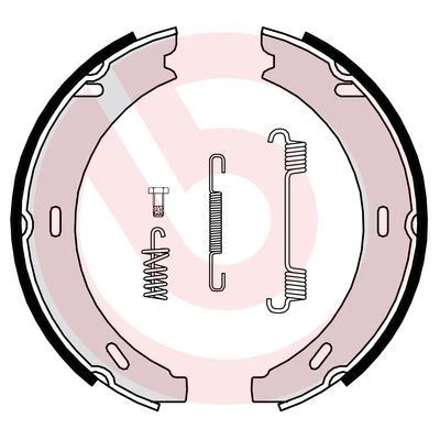 BREMBO Bremsbackensatz, Feststellbremse S 50 502 für MERCEDES-BENZ CHRYSLER - Bild 1 von 2