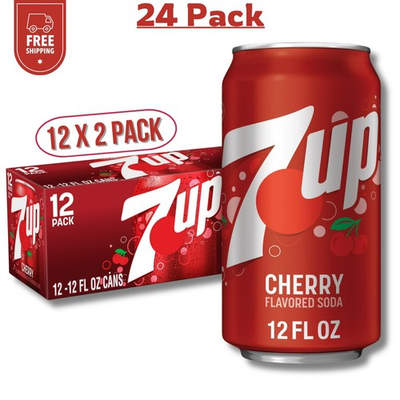 #ad #ad 7UP Caffeine Free Cherry Soda Pop 12 Fl Oz Pack of 24 $13.75