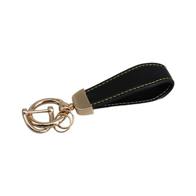 Minimalist Leather Key Holder Sturdy Leather Suitable for Daily Commute