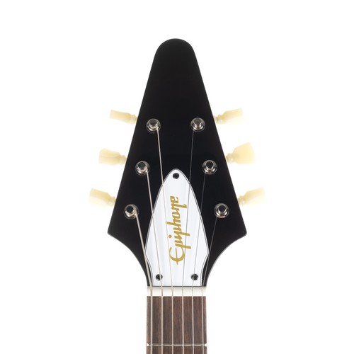 Gebrauchte Epiphone Jimi Hendrix "Love Drops" Flying V - Ebenholz mit Artwork - Bild 8 von 11