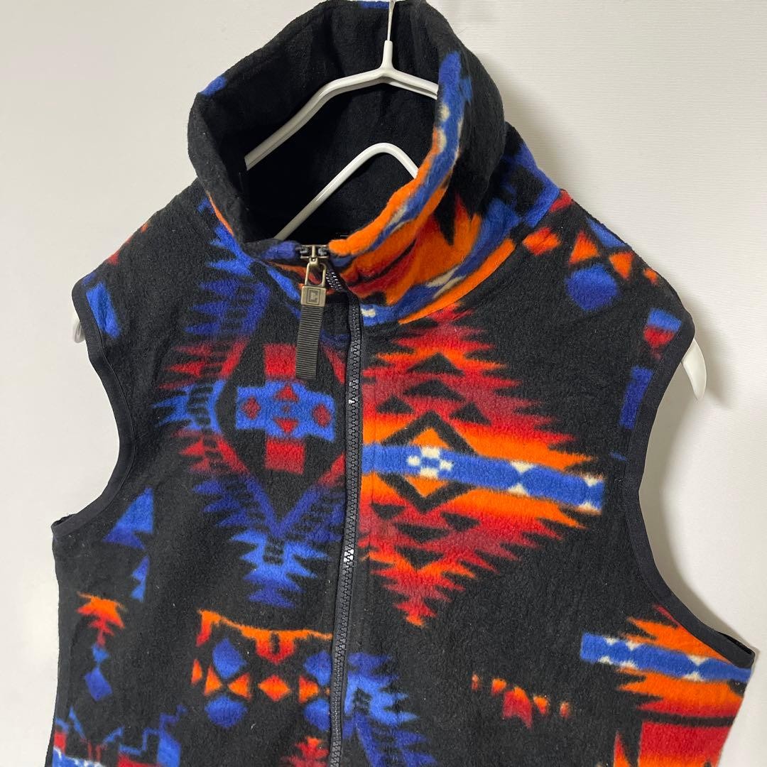 Chaps Denim Ralph Lauren Native Pattern Fleece Ve… - image 3