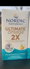 Nordic Naturals Ultimate Omega 2X 60 Soft Gels Extra Strength New In Box