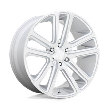 24x10 Dub S257 Flex Gloss Silver Brushed Face Wheel 6x135 30mm Set Of 4