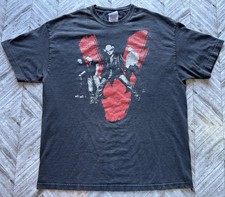 Vintage U2 Tour Shirt Mens XL Faded Black Vertigo Made In USA Y2K Rock Concert