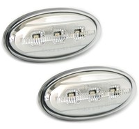 Led Seitenblinker Set FüR Mazda 2 3 5 6 BT-50 MPV-II Blinker Klarglas Chrom