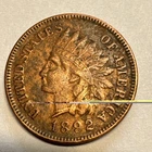 1892 Indian Head Cent Penny Coin Ungraded Circulated Full Readable Liberty