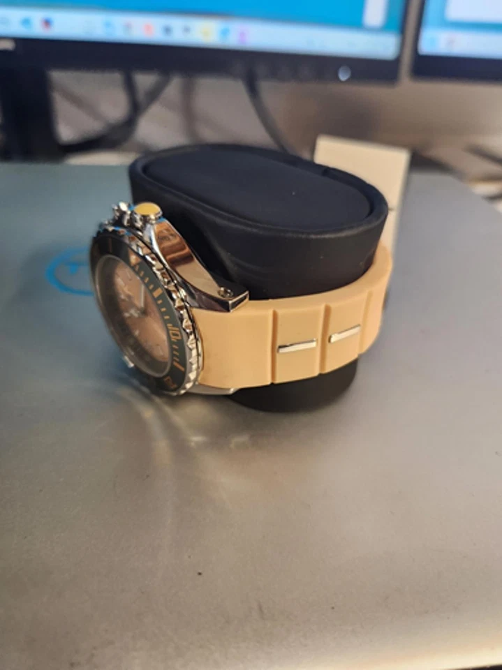 KYBOE! Men's Analog Sport Watch with Beige Silicone Band - Image 3 of 3