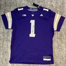 Jonah Coleman Signed Washington Huskies Authentic Football Jersey Beckett COA