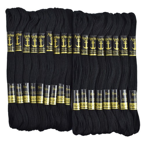 Anchor Threads Cotton Embroidery Hand Soft Cross Stitching Knitting,25 Skeins