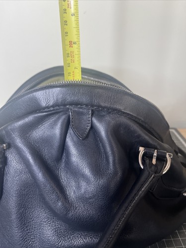 Salvatore Ferragamo Half-Moon Black Leather Bag - Picture 24 of 24