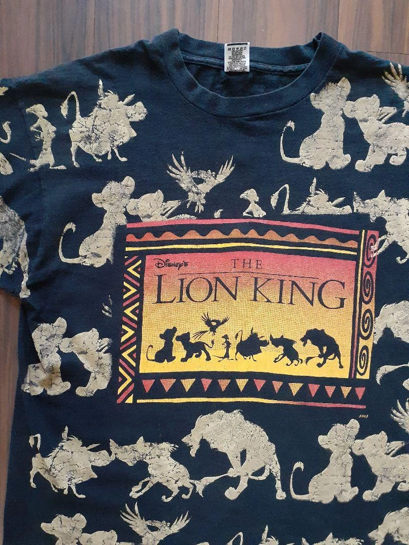 90s Disney Lion King Vintage T-shirt Super Rare From import Japan