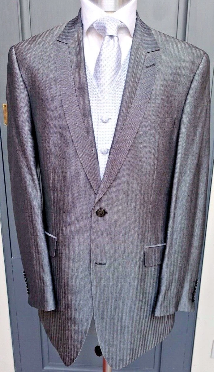 Silver grey jacket store for wedding