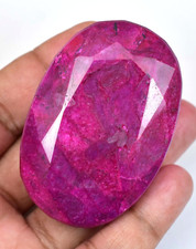 582.50 CT Natural Huge Red Ruby Certified Museum Grade Oval Cut Loose Gemstone