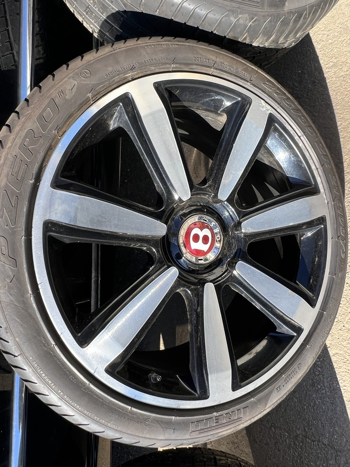 2014 Bentley Continental GTC OEM 21 inch Black Wheels MULLINER edition