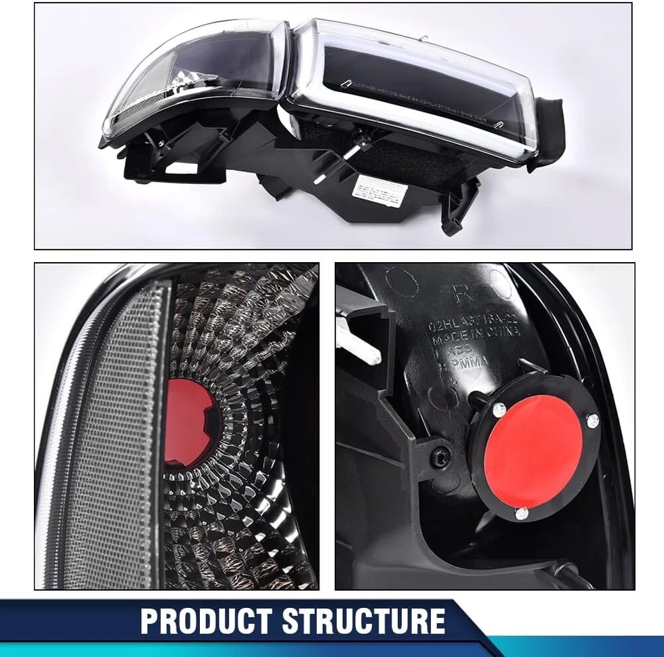 BLACK LED DRL Headlights + Signal Lamps For 1994-2001 Dodge Ram 1500 2500 3500 - Image 3 of 4