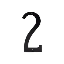 Standard Font Individual House Number 2 12-Inch