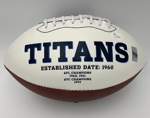 MARCUS MARIOTA signed/autographed TENNESSE TITANS Full Size Logo Football - JSA - 第 4/4 張圖片