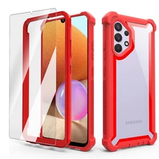 For Samsung A56 5G/A55/A54/A16/A15 Shockproof Clear Hard Back Glass Screen Cover