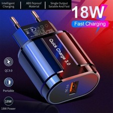 Quick Charge QC3.0 USB US EU UK Universal Fast Mobile Phone Charger Wall Adapter