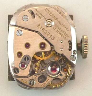 Vintage Eterna LDS Mechanical Wristwatch Movement - Parts / Repair
